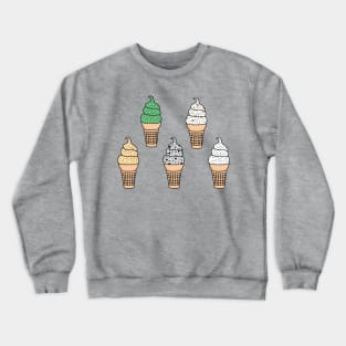 Ice Cream with mix in Stickers Crewneck Sweatshirt